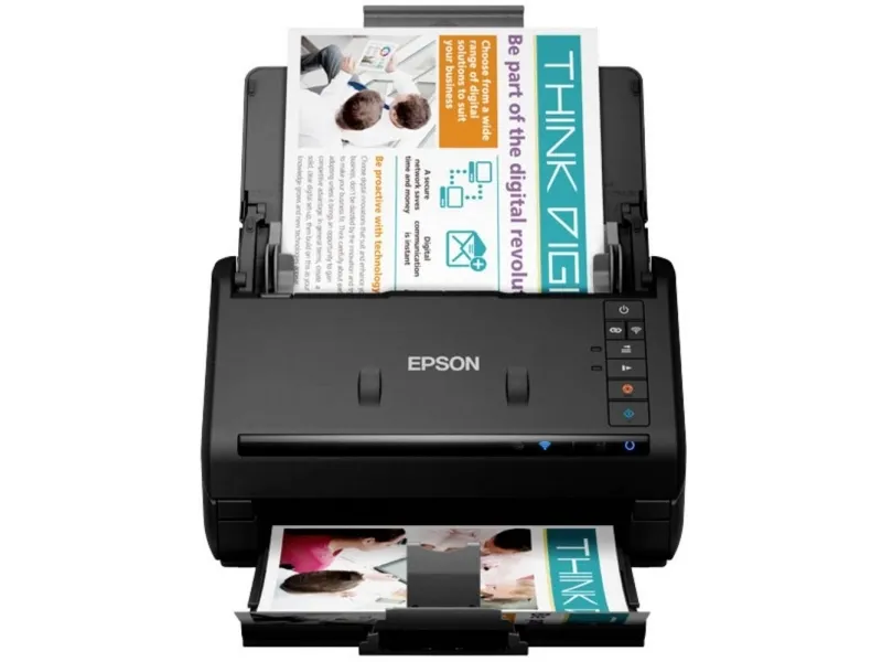 Epson WorkForce ES-500W II - Dokumentscanner - Contact Image Sensor (CIS) - Duplex - 215.9 x 6069 mm - 600 dpi x 600 dpi - op til 35 ppm (mono) / op til 35 ppm (farve) - ADF (100 ark) - op til 4000 scanninger pr. dag - USB 3.0, Wi-Fi(n)