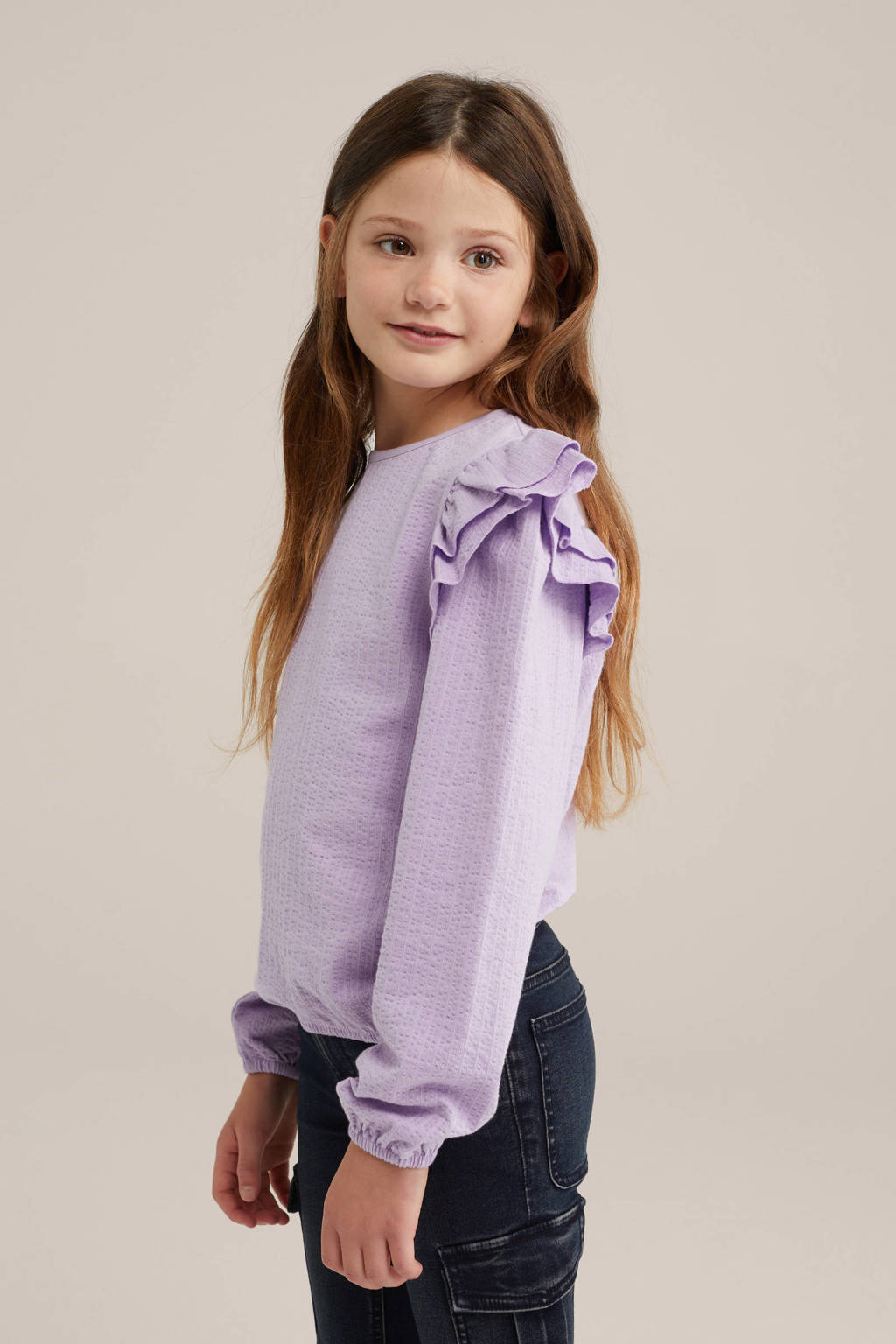 WE Fashion longsleeve lila