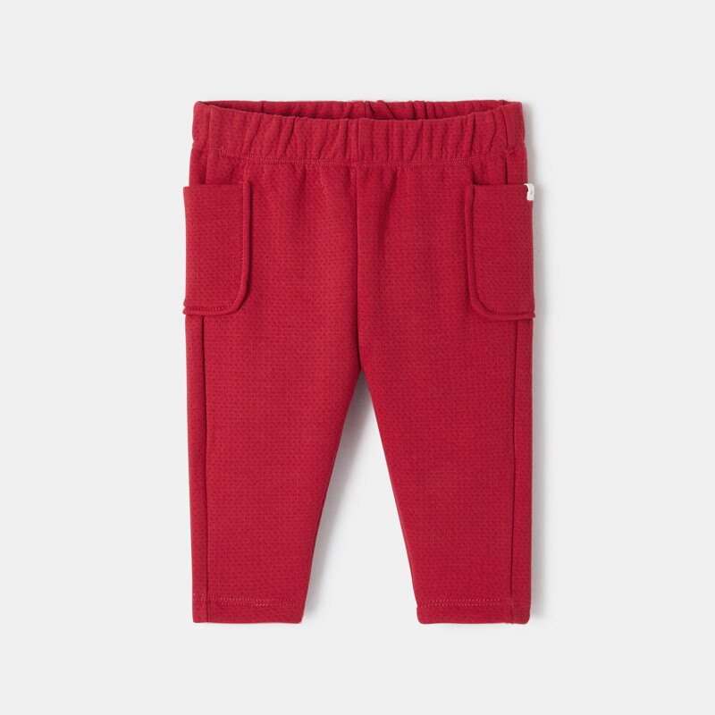 Pantalon en molleton piqué rouge bébé fille Absorba Rouge