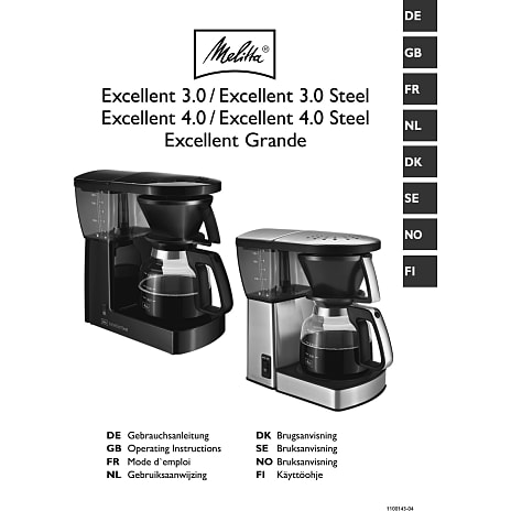 Melitta Excellent 4.0 kaffemaskine - hvid