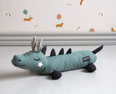 Roommate Kosedyr Mini Drage 25 cm, Sea Grey
