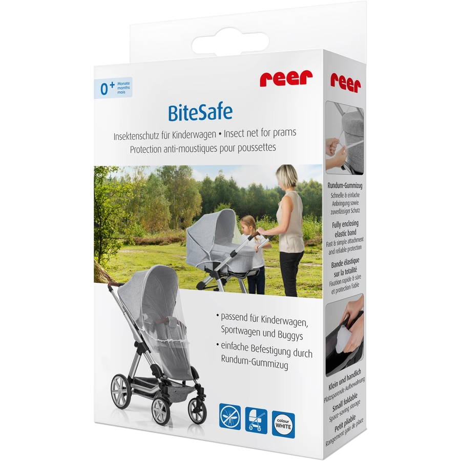 reer BiteSafe Insektenschutz für Kinderwagen weiß