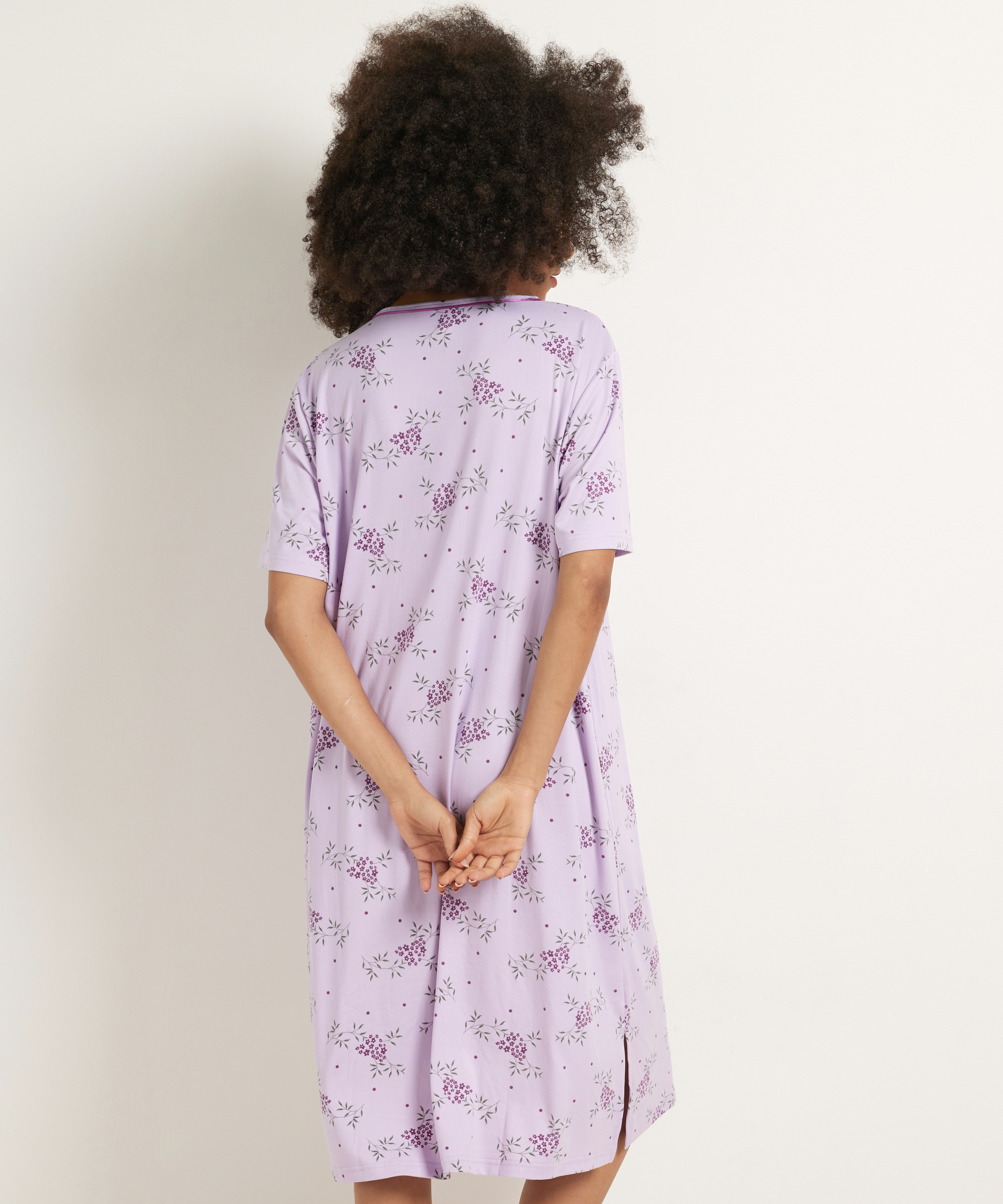 klassiek nachthemd bloemenprint
