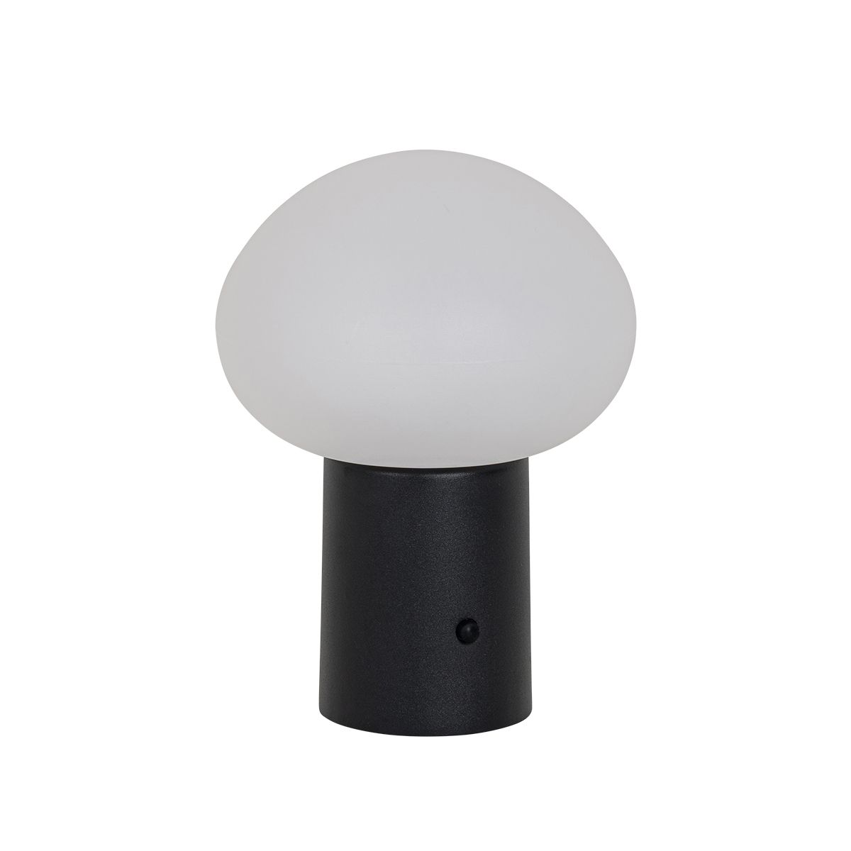 Tafellamp mushroom zwart incl. LED oplaadbaar - Louise