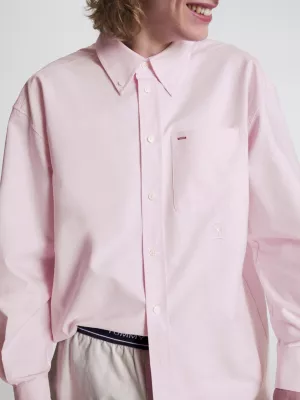 Camisa Oxford Crest Archive Relaxed Fit Unissex