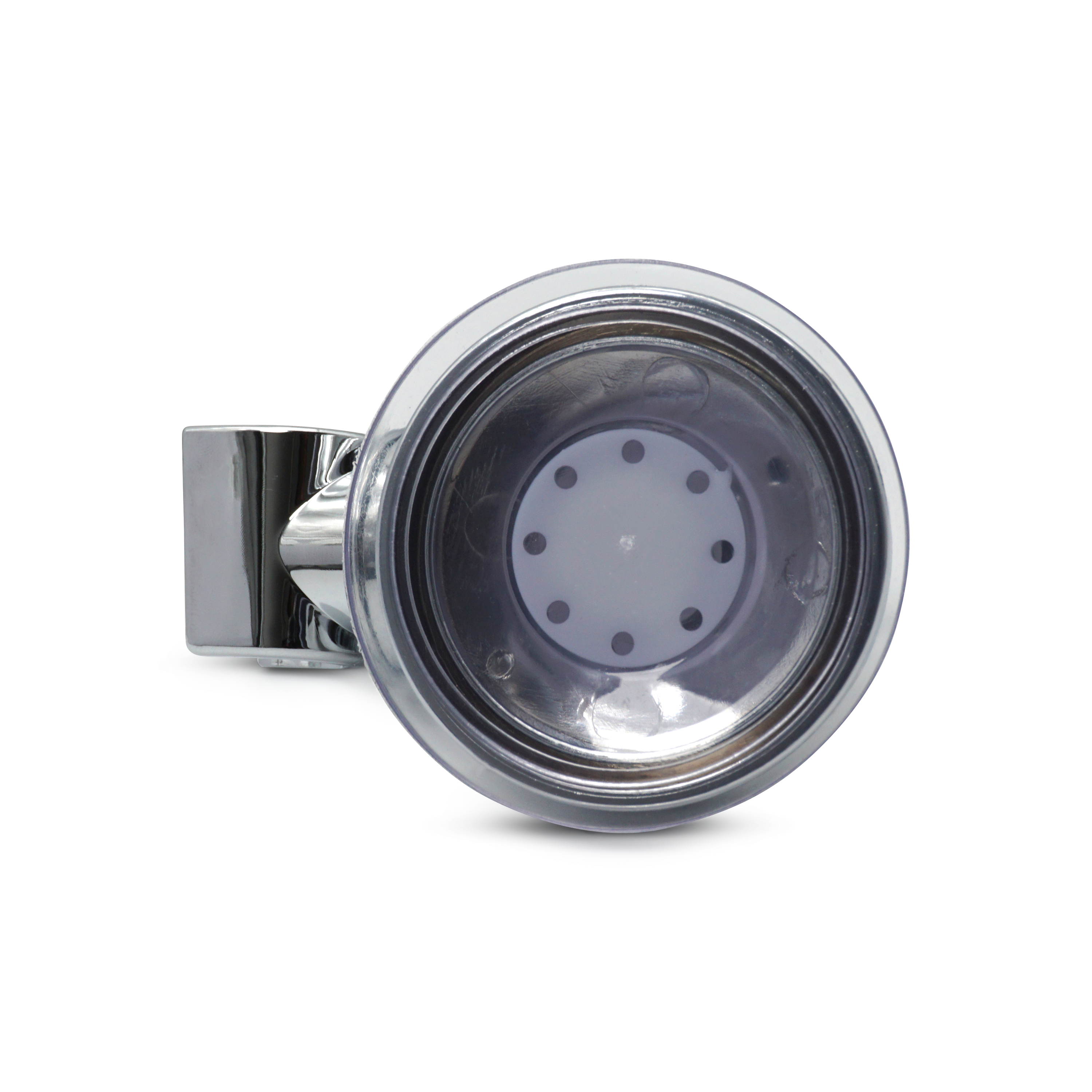 Universal Dusch Brause Wandhalterung 360° Grad Hand Duschkopf Halter mit Saugnapf - Silber
