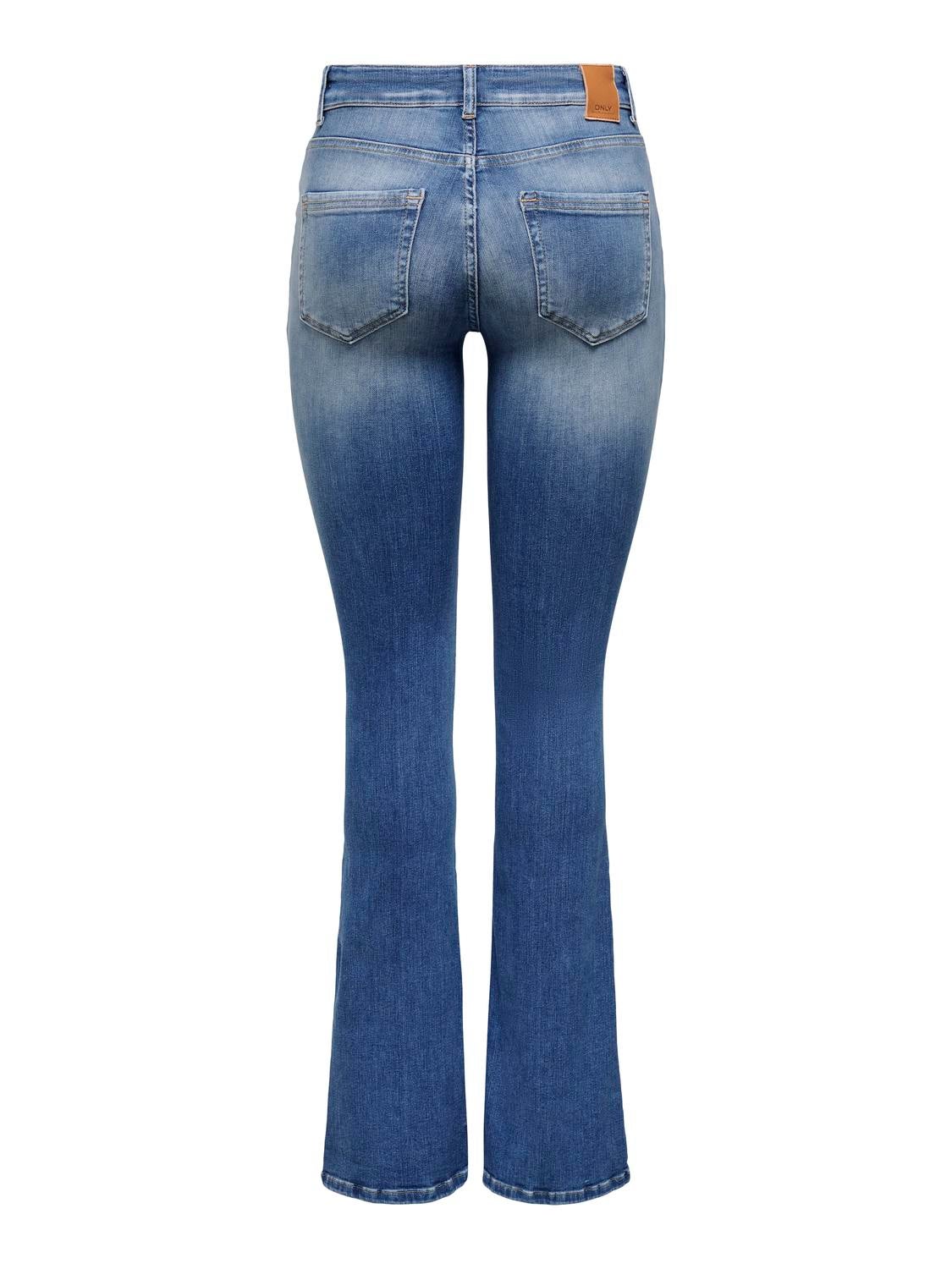 ONLBLUSH Mittlere Taille Ausgestellt Jeans Medium Blue Denim