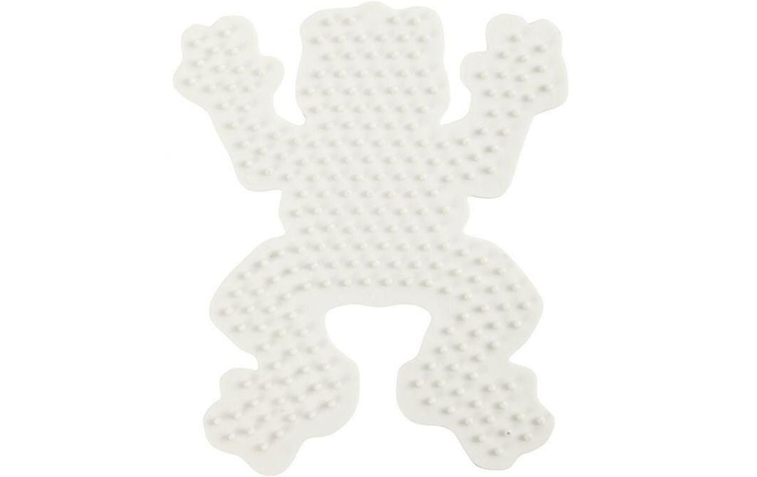 Bügelperlen Platten Nabbi Frosch WeissSteckplatte für tolle Bastelperlen-Projekte