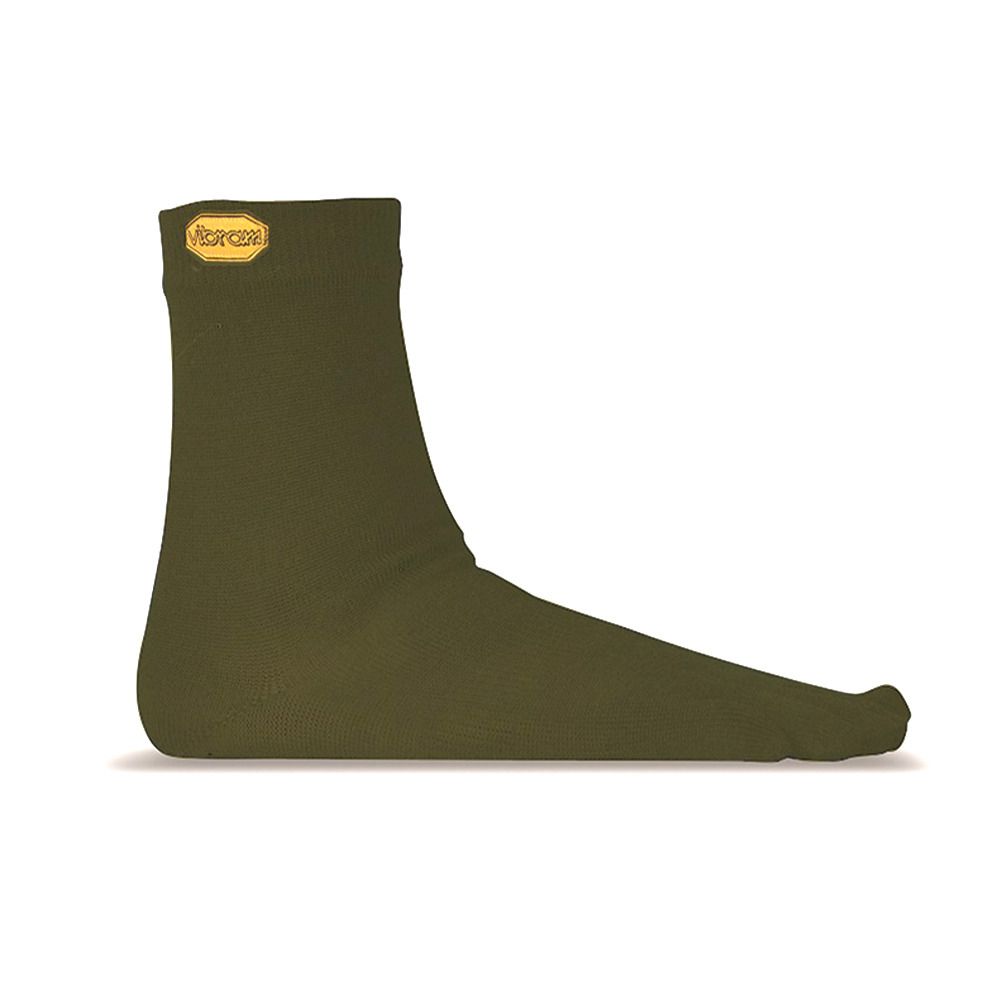 Five Fingers WOOL-BLEND CREW - Chaussettes vert foncé
