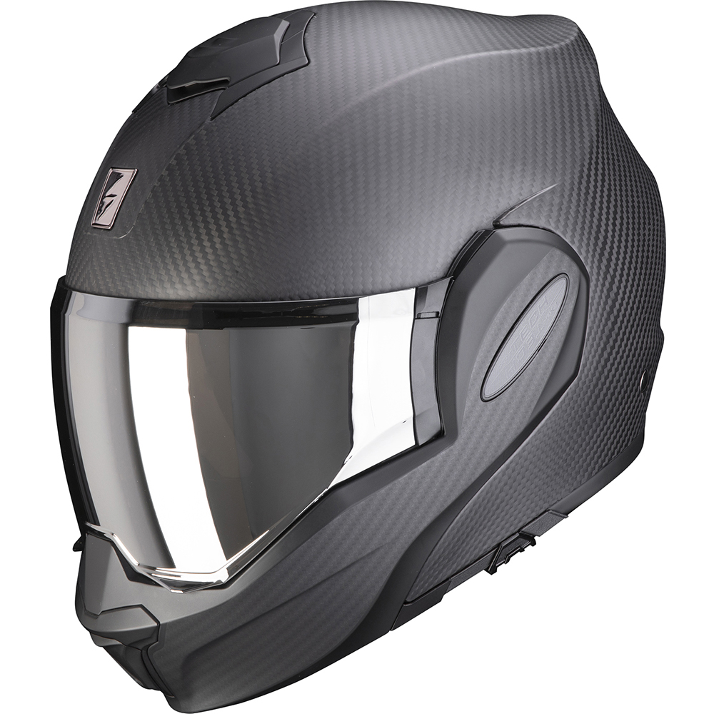 Scorpion - Casque Exo-Tech Evo Carbon Solid Noir Mat
