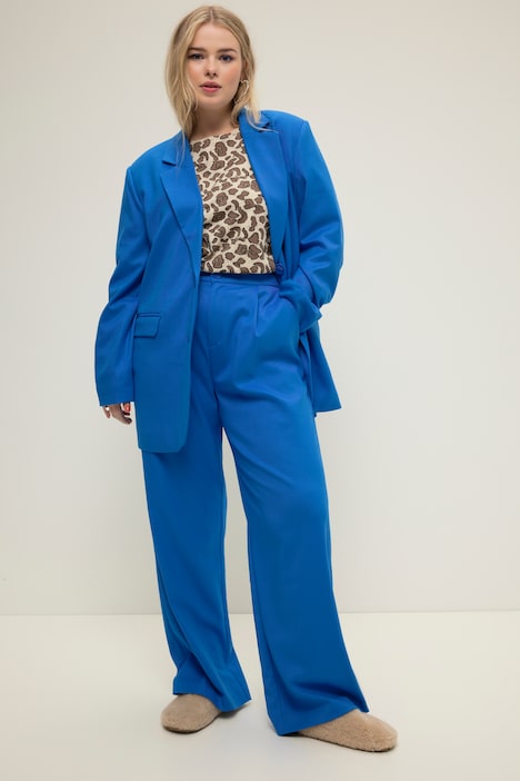 Blazer, oversized, Revers