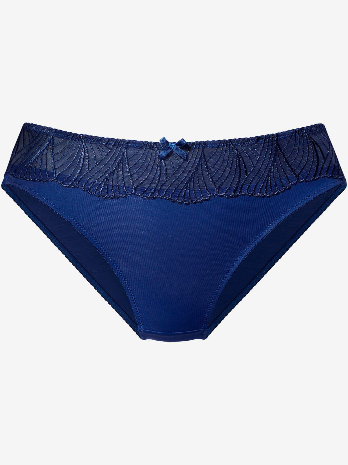 Bas de maillot de bain slip tendance avec petit nœud décoratif au centre devant