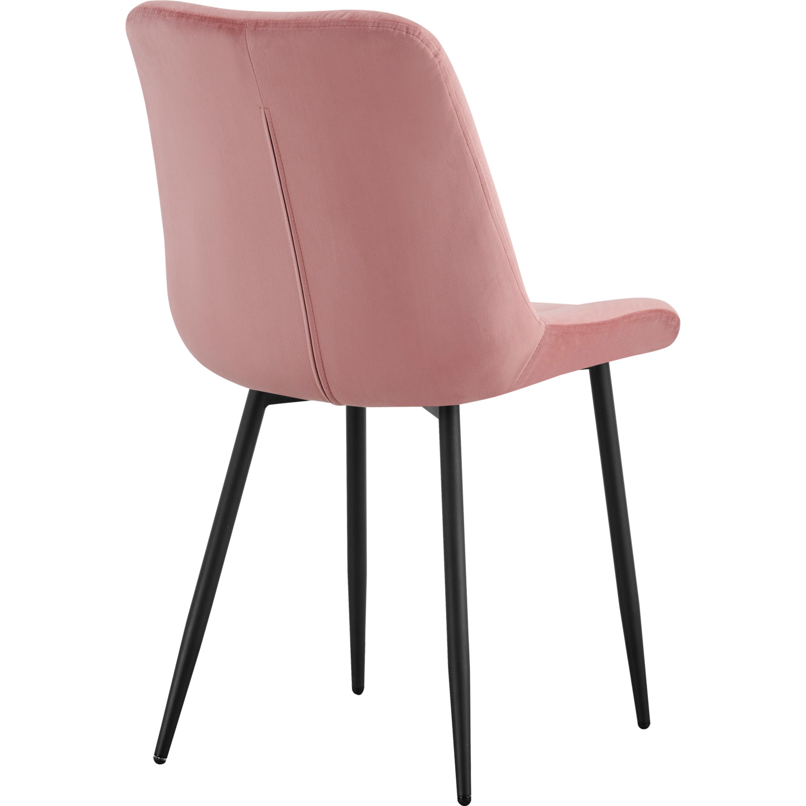 Polsterstuhl Roman Samtvelours rose