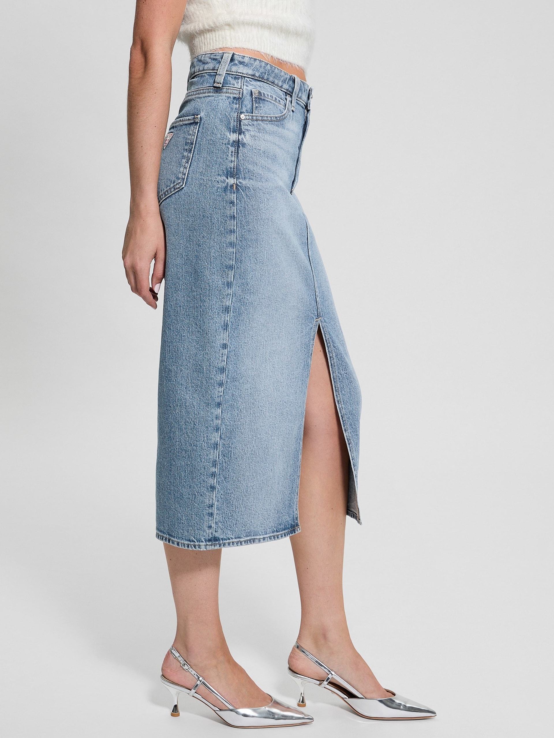 Saia midi jeans Eco Mila