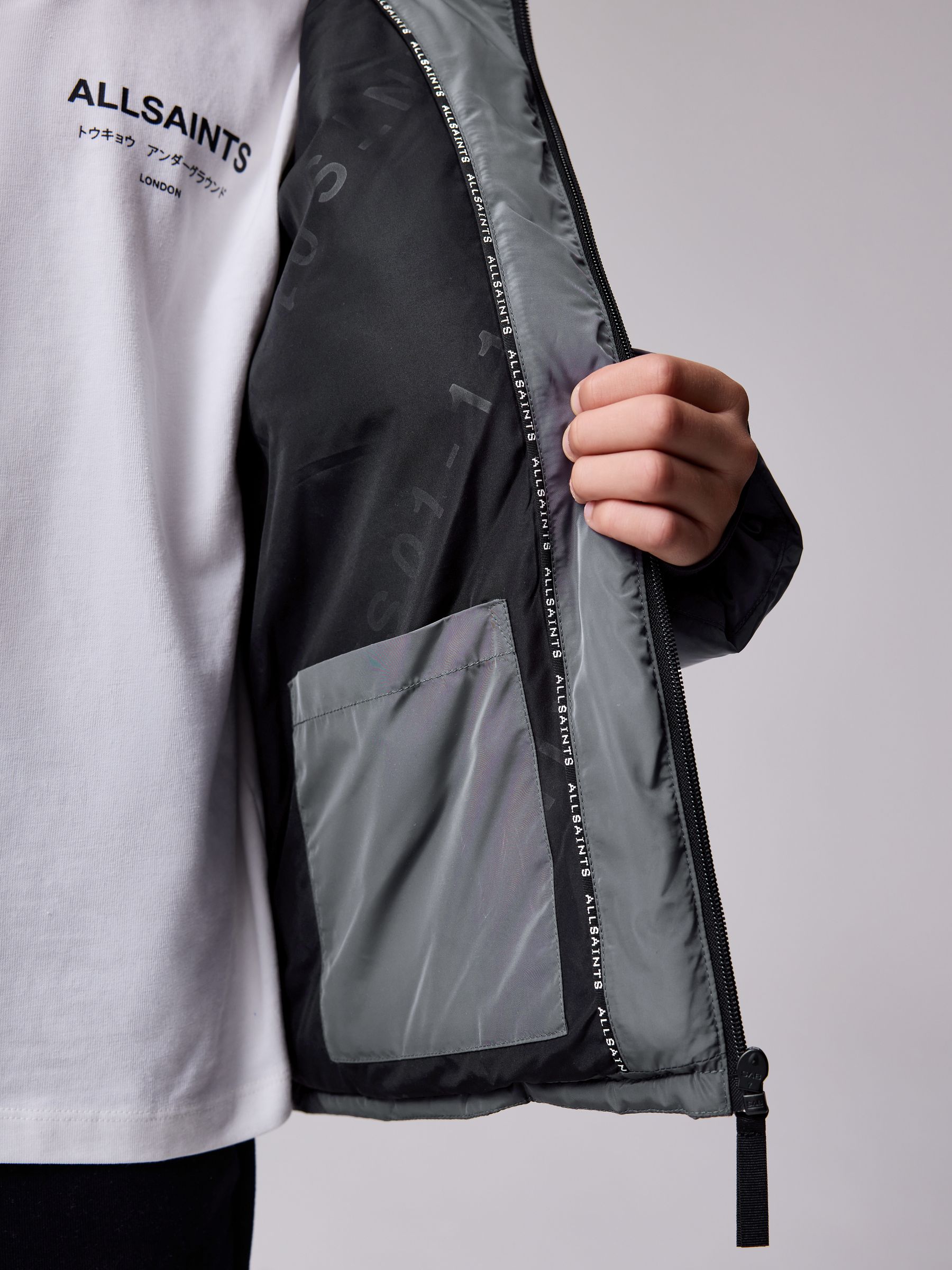 smALLSAINTS Logo Padded Coat