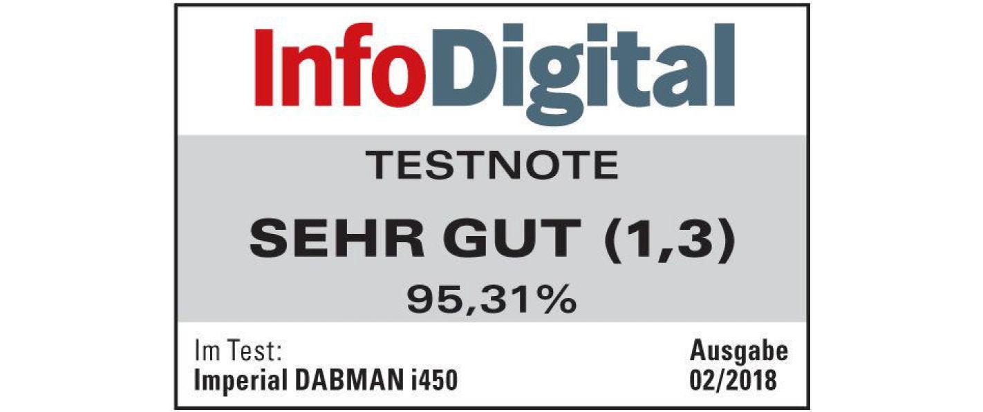 DAB+ Radio Dabman i450 Schwarz<br>Internet- und DAB+-Radio