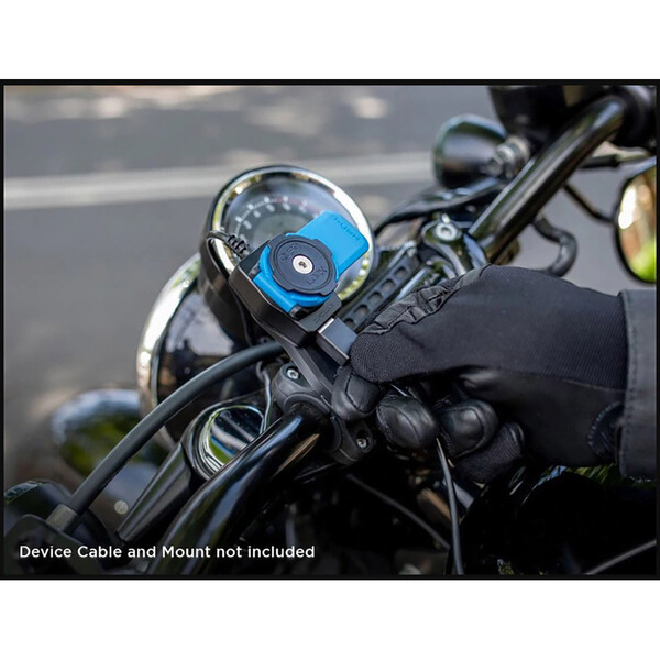 Quad Lock - Chargeur USB Moto Noir