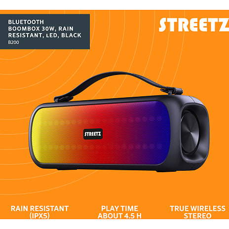 STREETZ B200 Boombox - sort