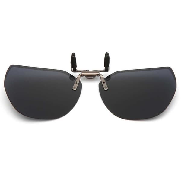 Flip-Up Clip-On Solbriller Metallspeil Lens Blå