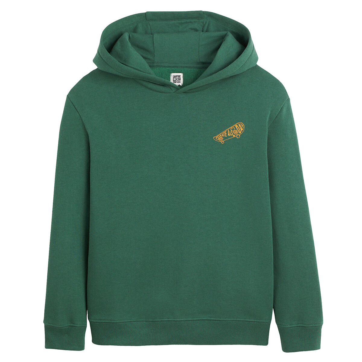 COLEÇÕES LA REDOUTE<br>Moletom com capuz e estampa de skatista na frente