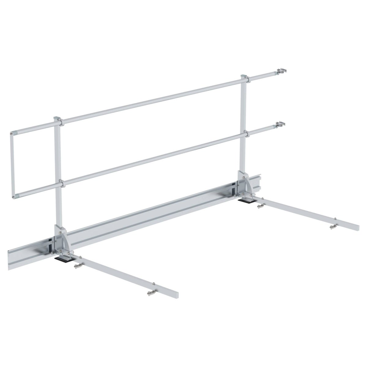 MUNK Uitgangsleuning, trapeziumplaat, zijlengte 3m