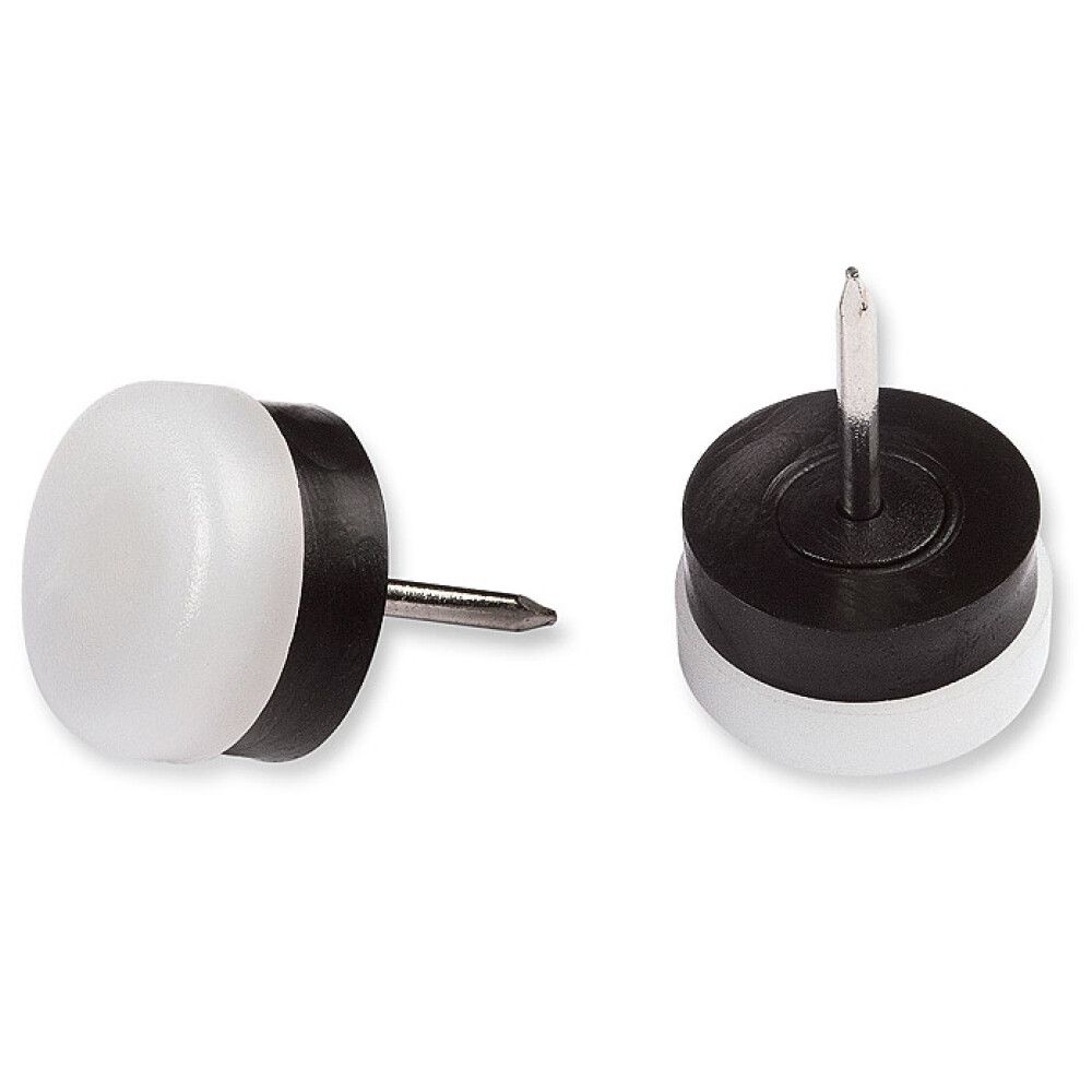 MØBELKNOTTER STABILIT MED STIFT HVIT 30MM 4STK