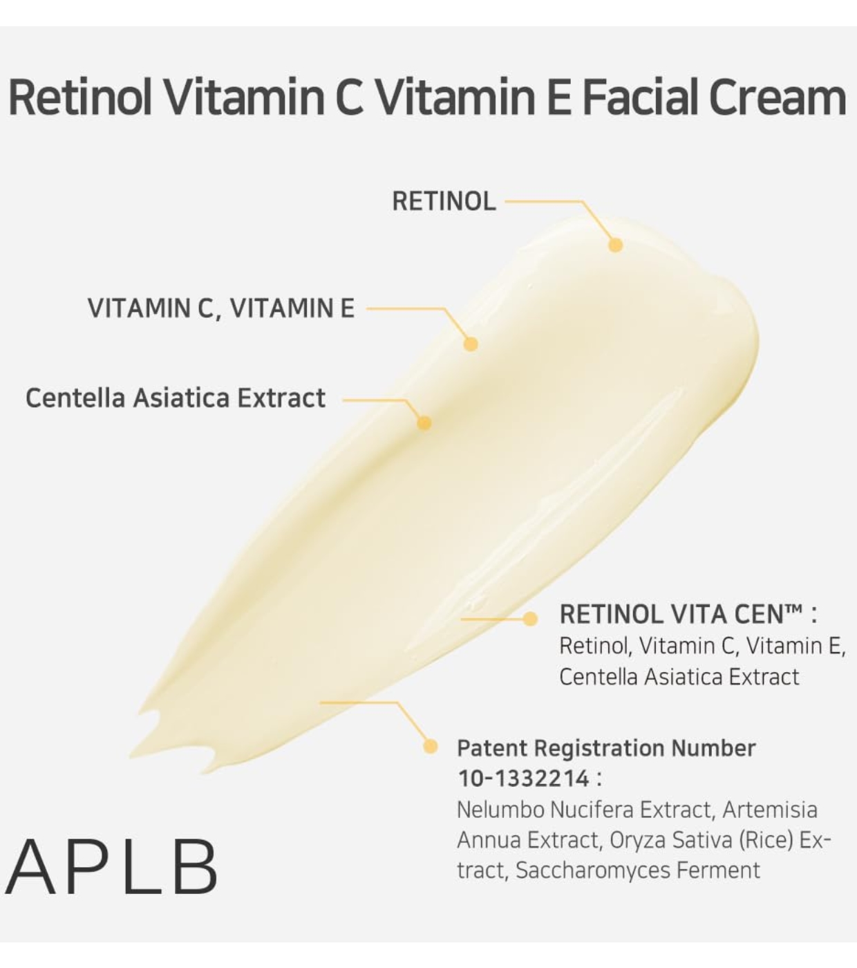 APLB - Creme facial para pele madura Retinol Vitamin C Vitamin E