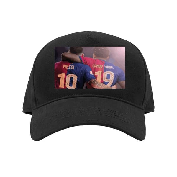 Barn-Caps | Justerbar Caps for Barn Lamine Yamal VS Messi Svart Barn