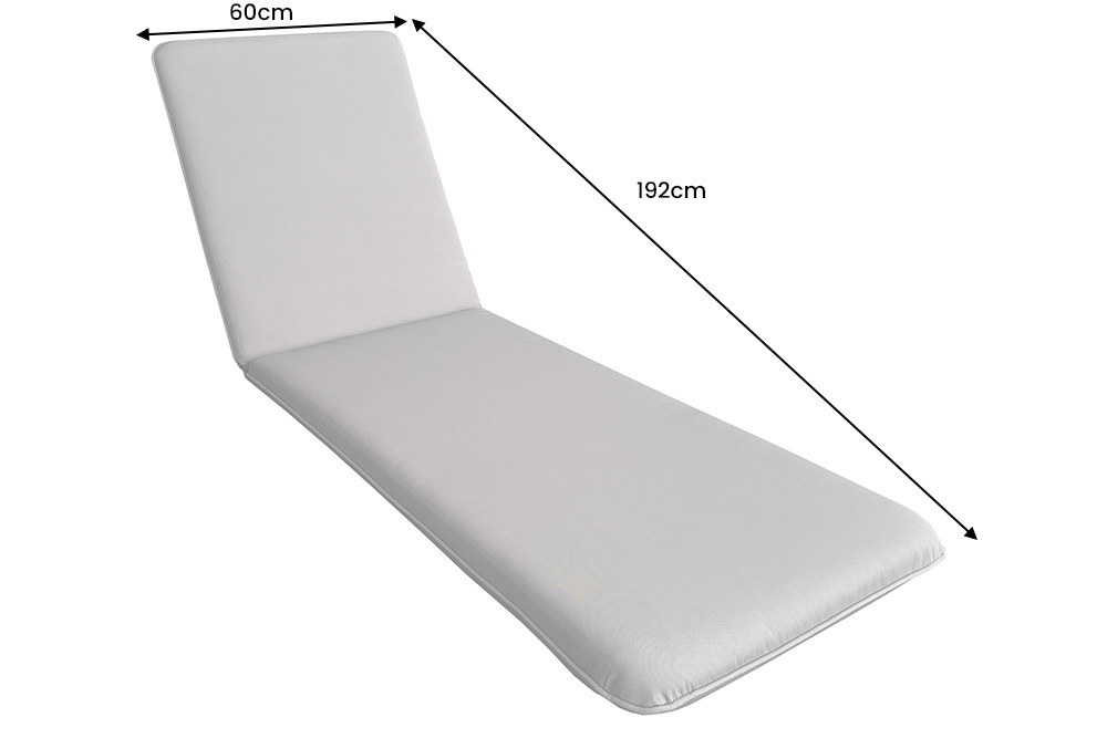 Outdoor Auflage COMFORT LINE 60x192cm anthrazit Polsterkissen für Sonnenliege