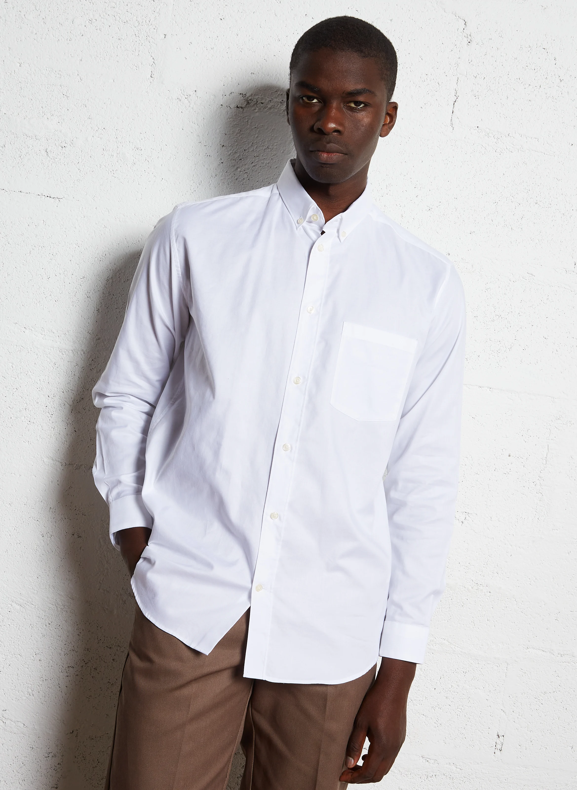 EUGAN - Chemise regular en coton | Blanc