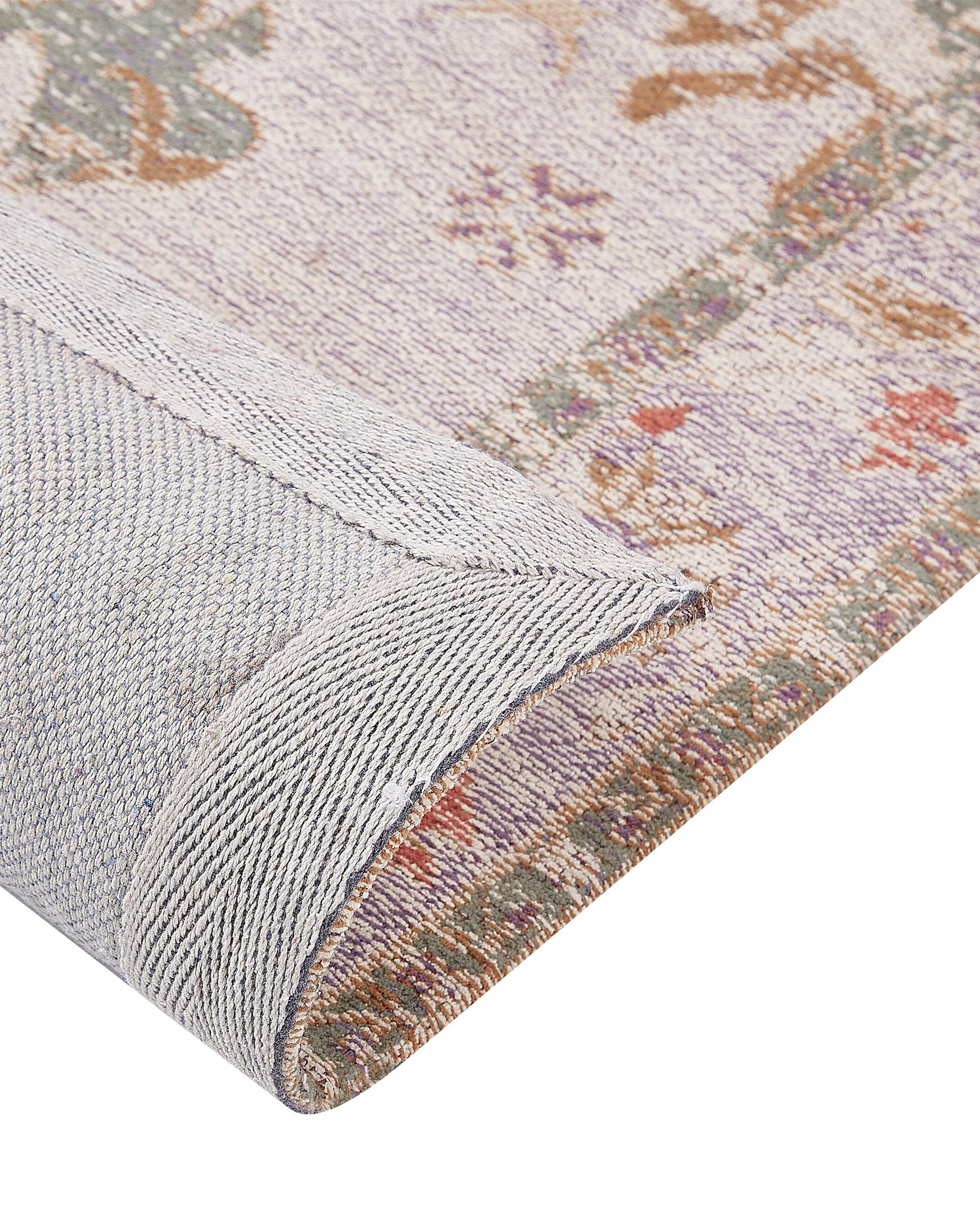 Vloerkleed YANOBA Beige 80 x 300 cm Katoen