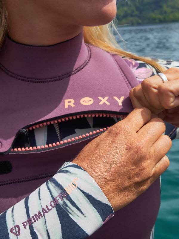 5/4 Swell Natural Combinaison de surf zip poitrine Violet Femme