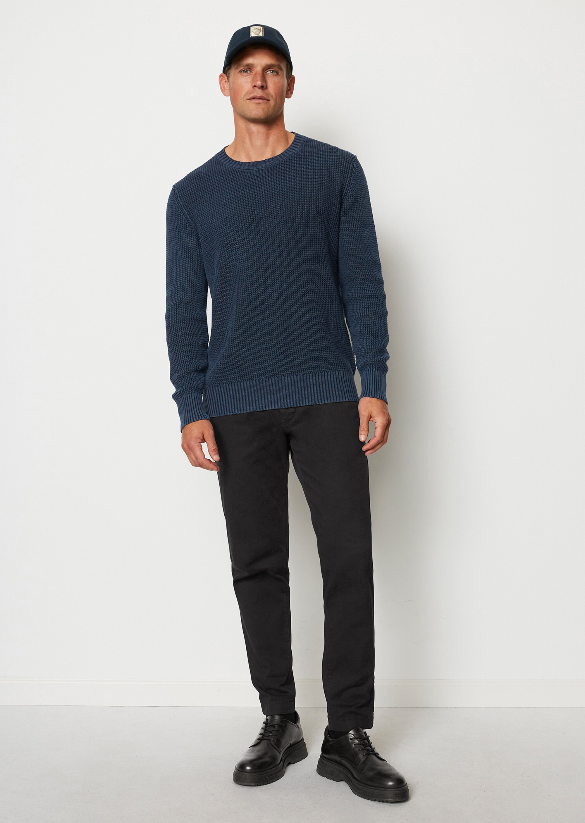 Pullover regular aus Bio-Baumwolle mit Struktur