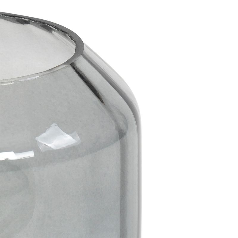 Moderne tafellamp messing met smoke glas - Stiklo