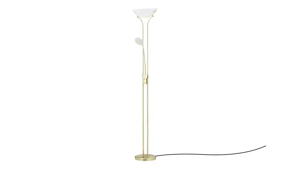 KHG LED Fluter 2-flammig matt, messingfarben