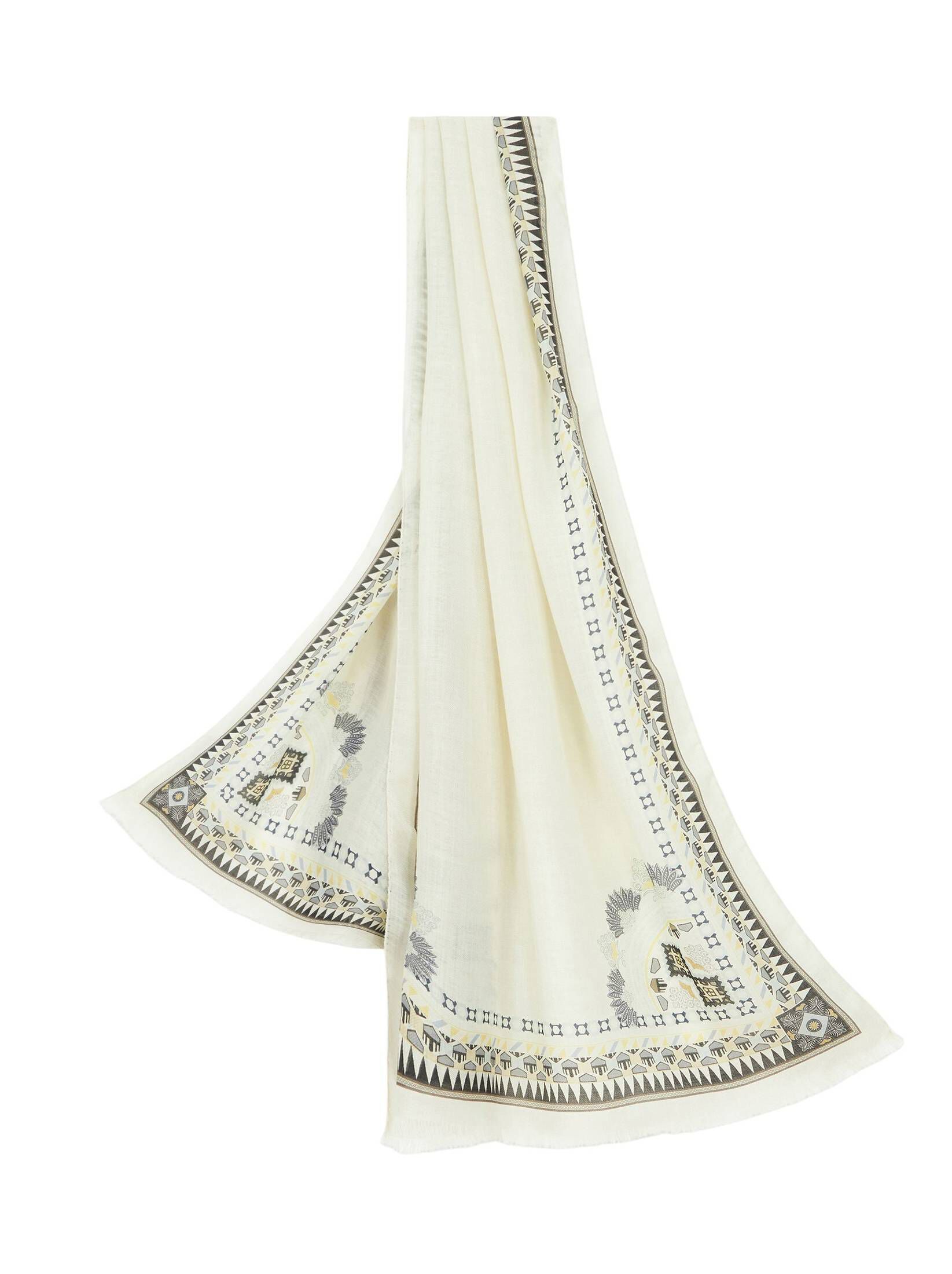 Etro| Damen Schal aus Seide und Wolle