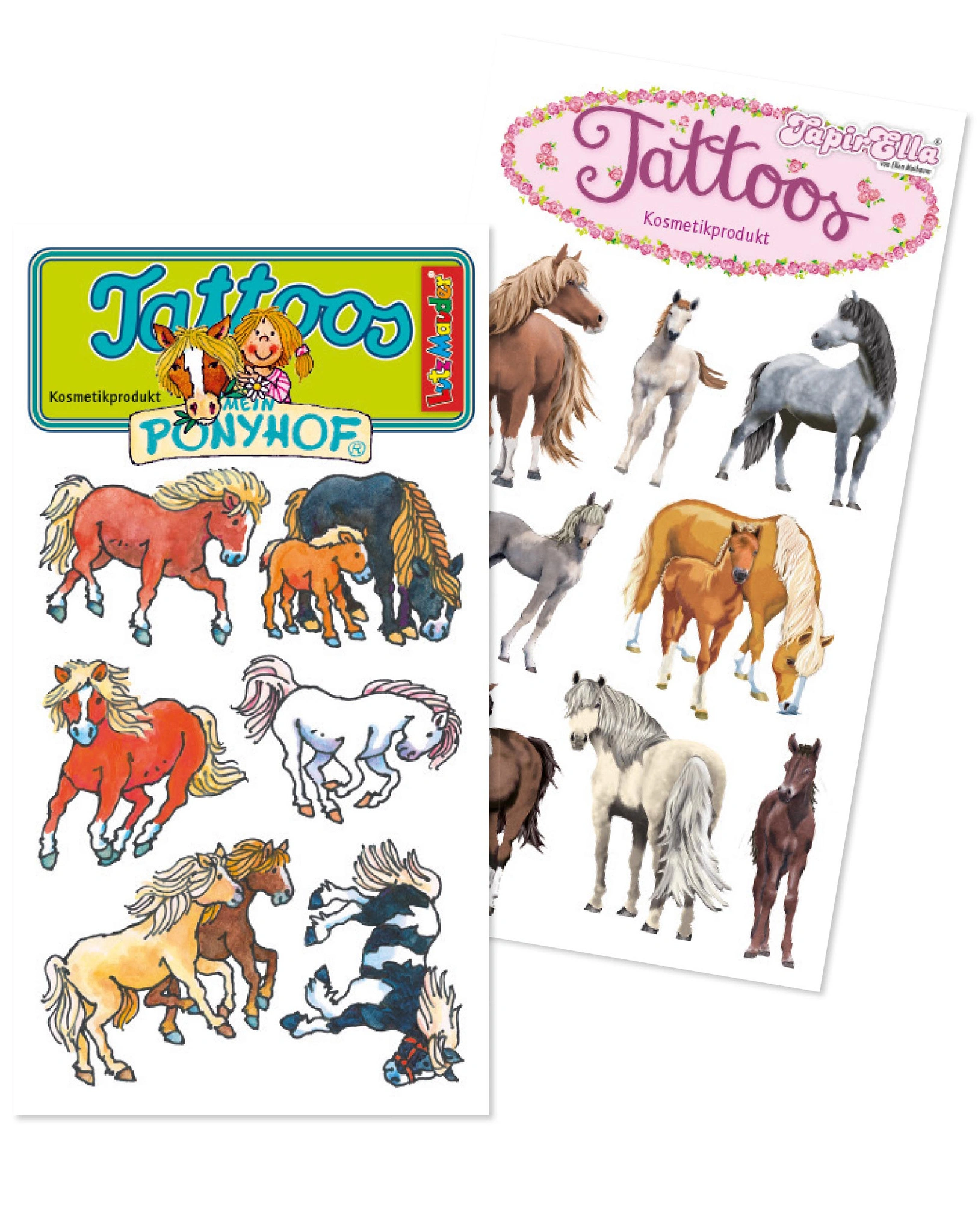 Tattooset TAPIRELLA PFERDE 2-teilig