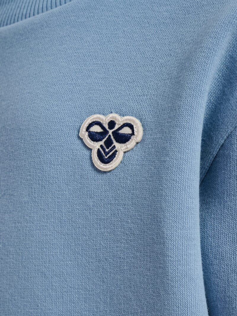 Mini Loose Crewneck Bee faded denim - Hummel - Rumpetroll