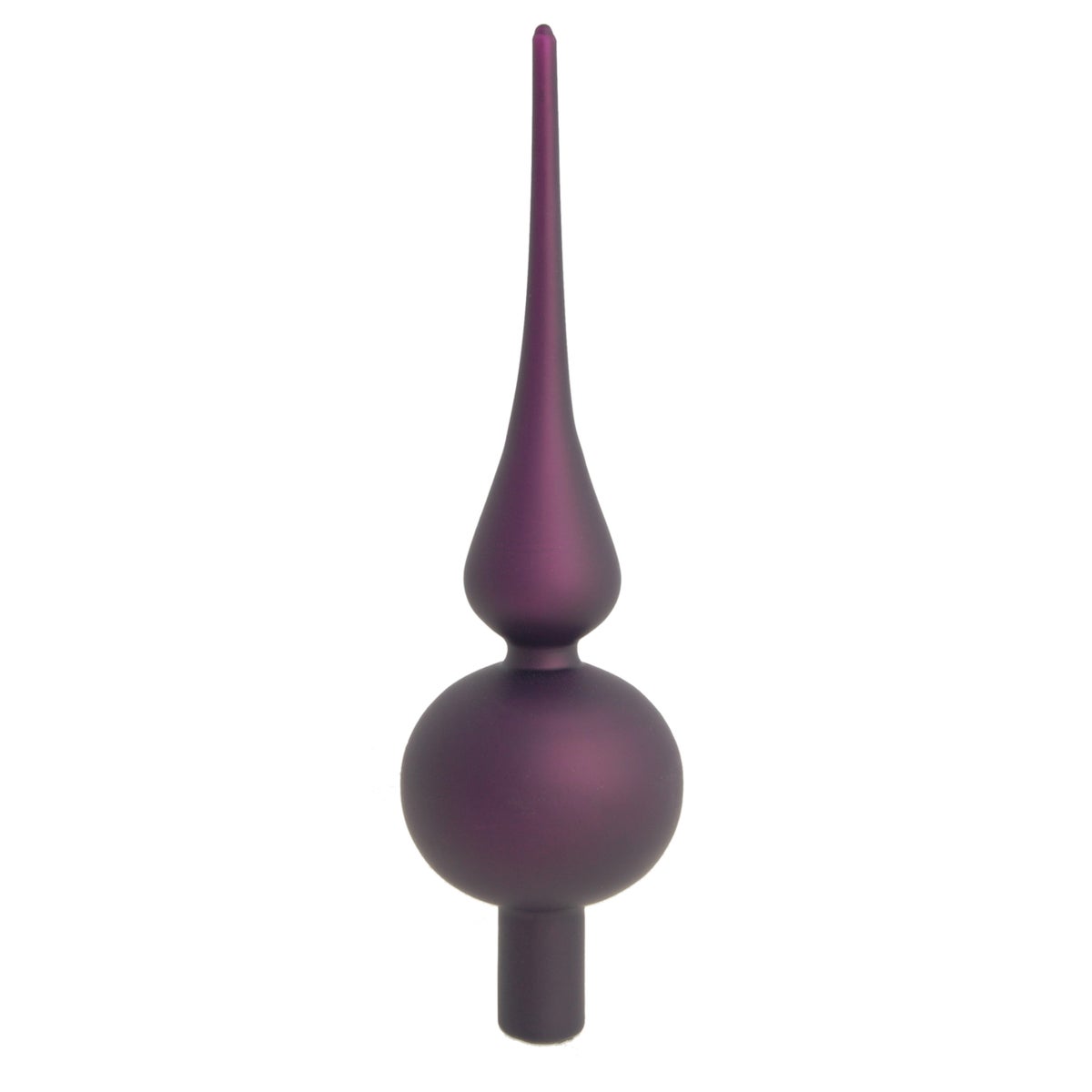 Effen kant, mat paars, 23 cm, 1 stuk, Kerstboomballen, Kerstboomversieringen, Kerstboomornamenten