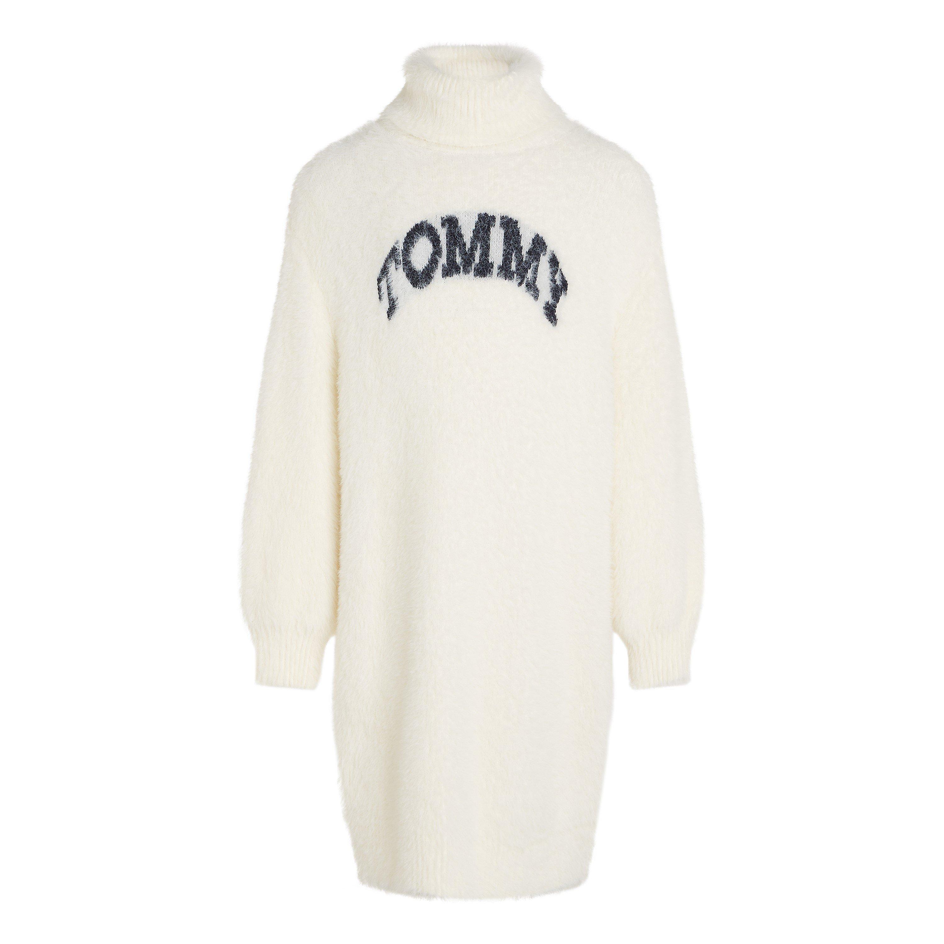 Tommy Hilfiger Turtleneck Fluffy Jumper Dress Juniors