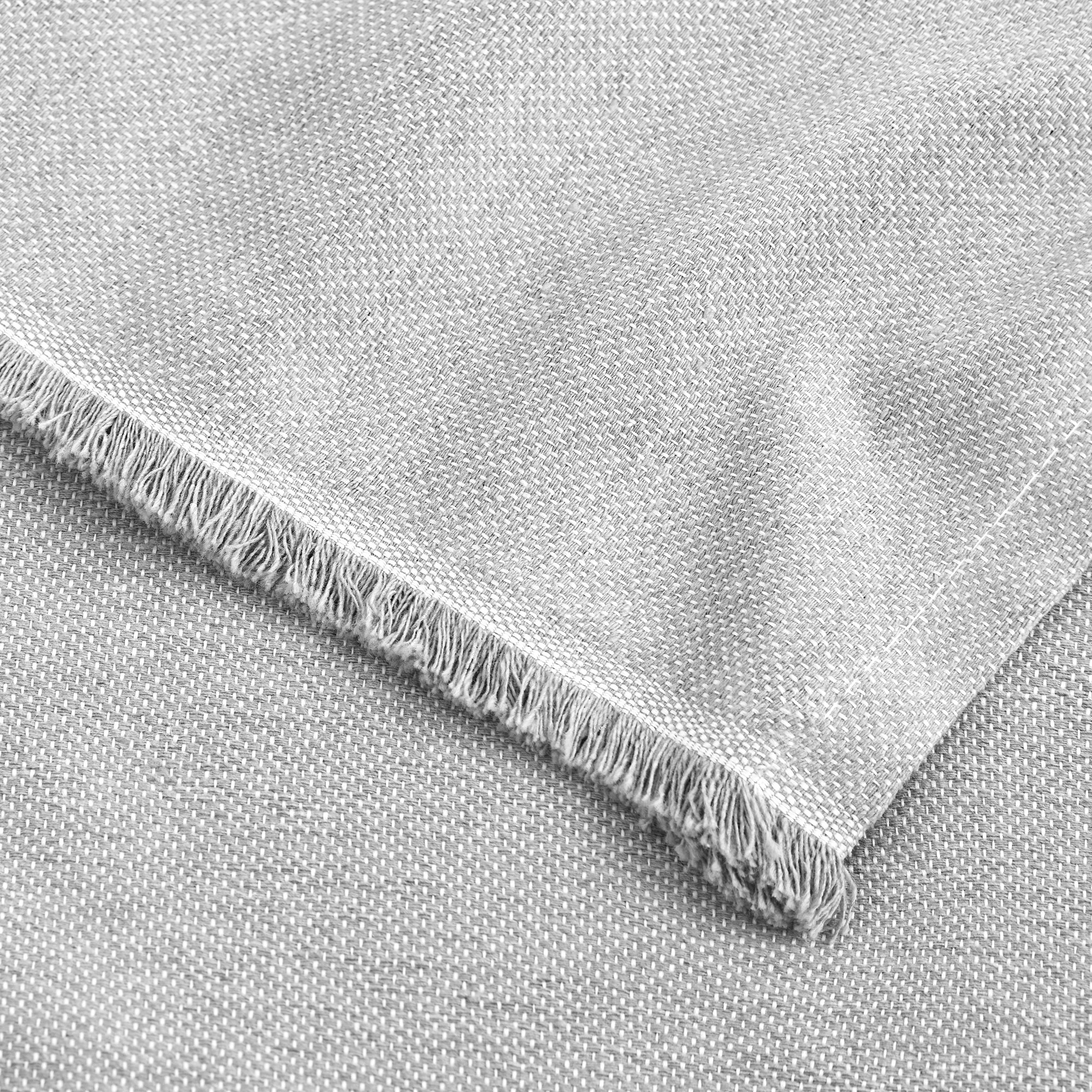 Pacote de Xadrez Liso 140x190 cm Cinza Claro