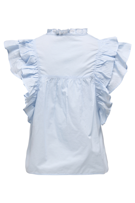 Only blauwe dames t-shirt