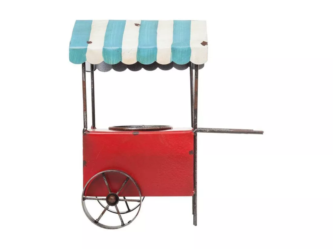 Chariot porte-plantes en métal 24,5x15x28,5h