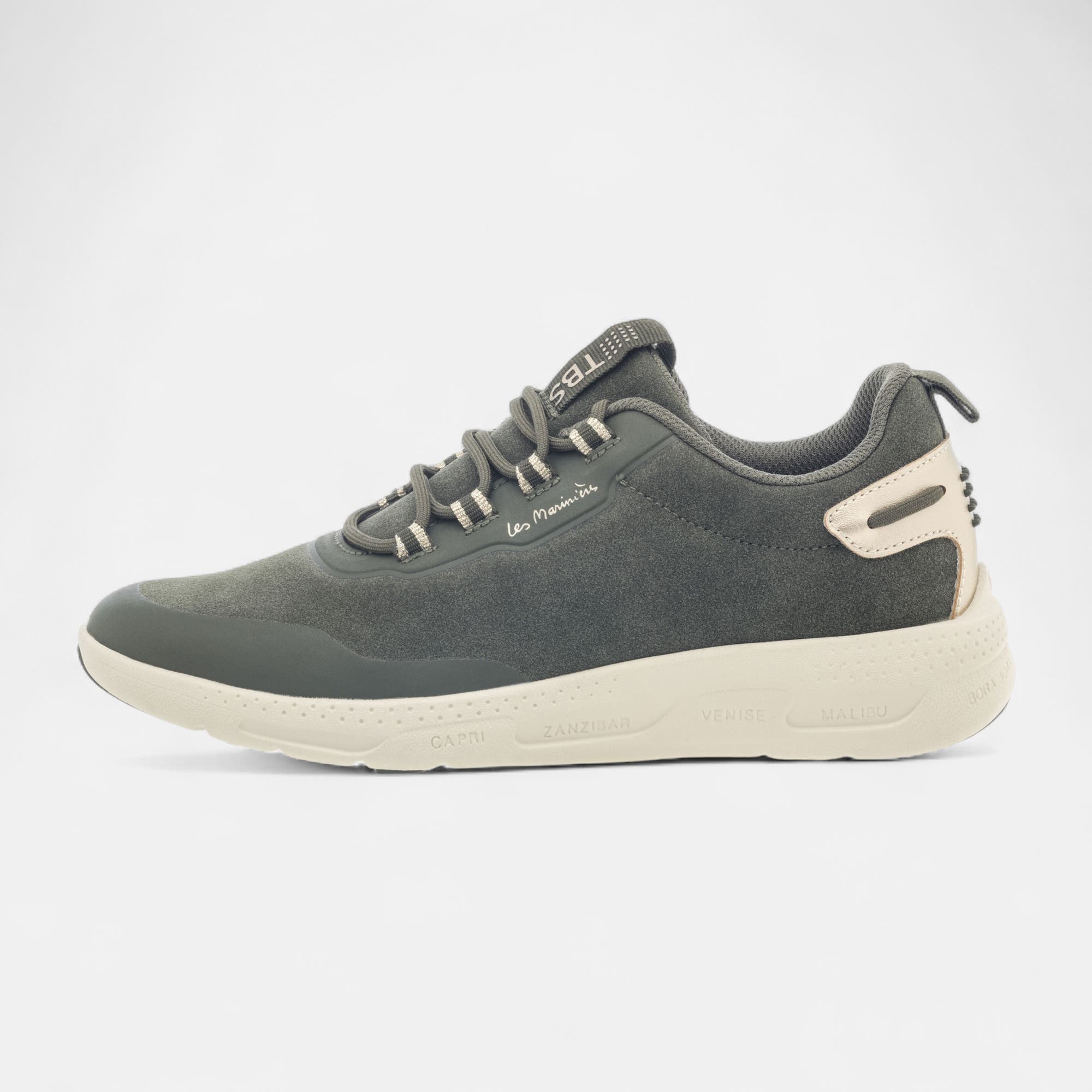Baskets basses Femme kaki