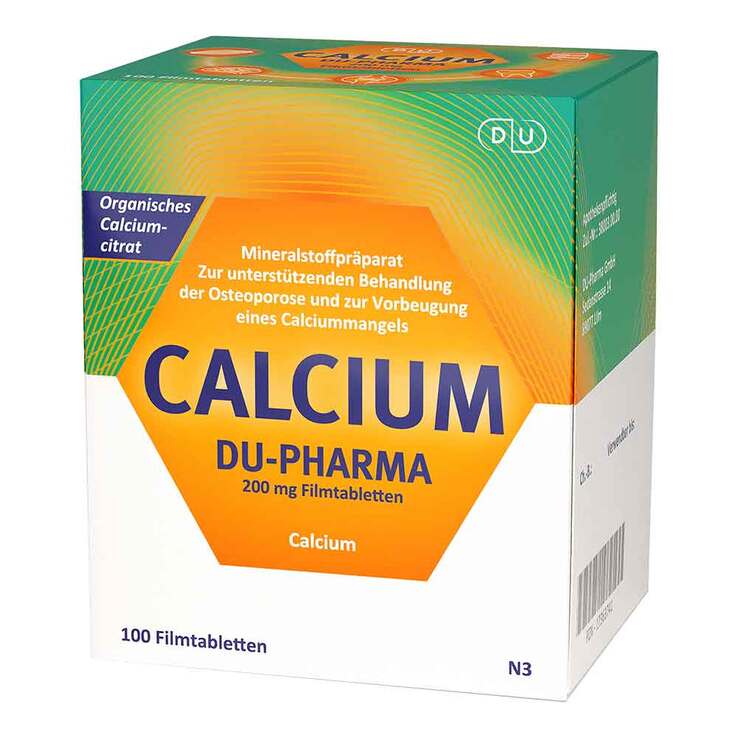 Calcium DU-Pharma 200 mg Filmtabletten, 100 St
