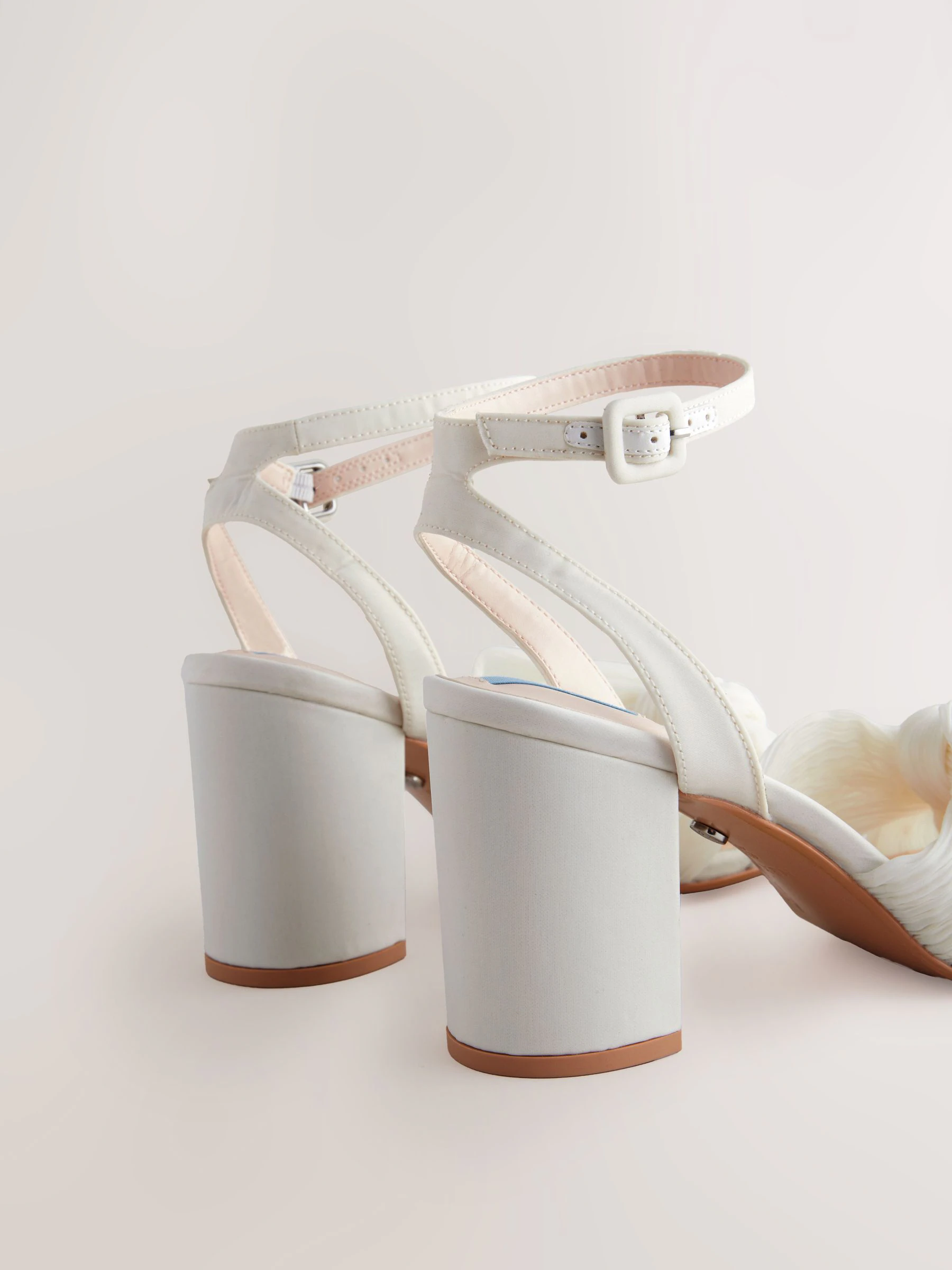 Ivoor - Forever Comfort® Bruiloft Strik Block Bruid hakken Schoenen