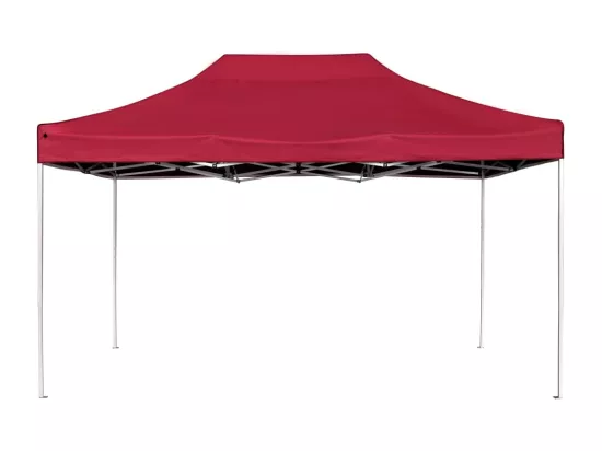 Tente de réception pliable Aluminium 4,5x3 m Bordeaux