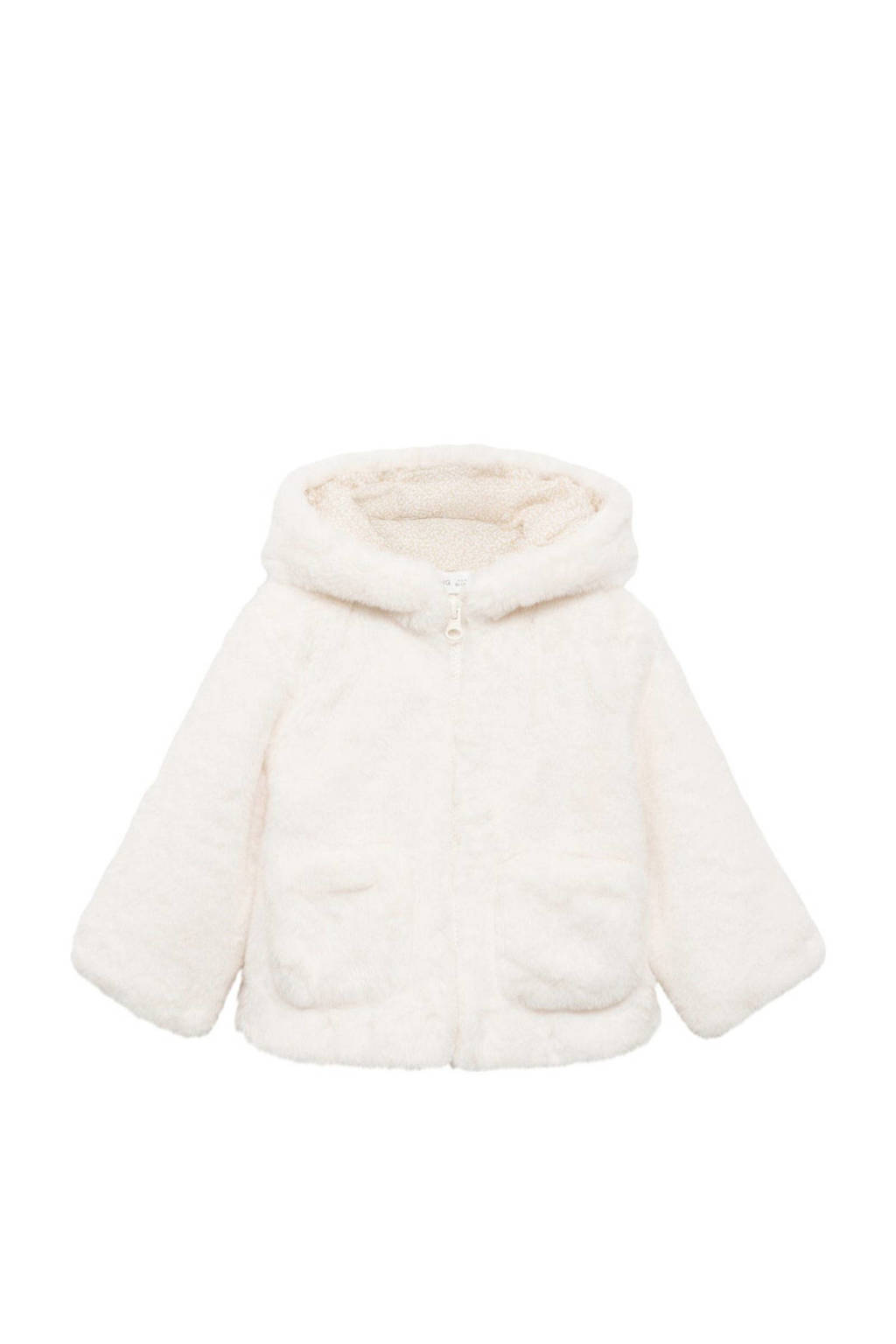 Mango Kids gewatteerde tussenjas wit