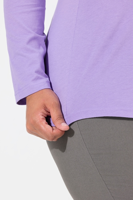 Shirt, Slim, V-Ausschnitt, Langarm
