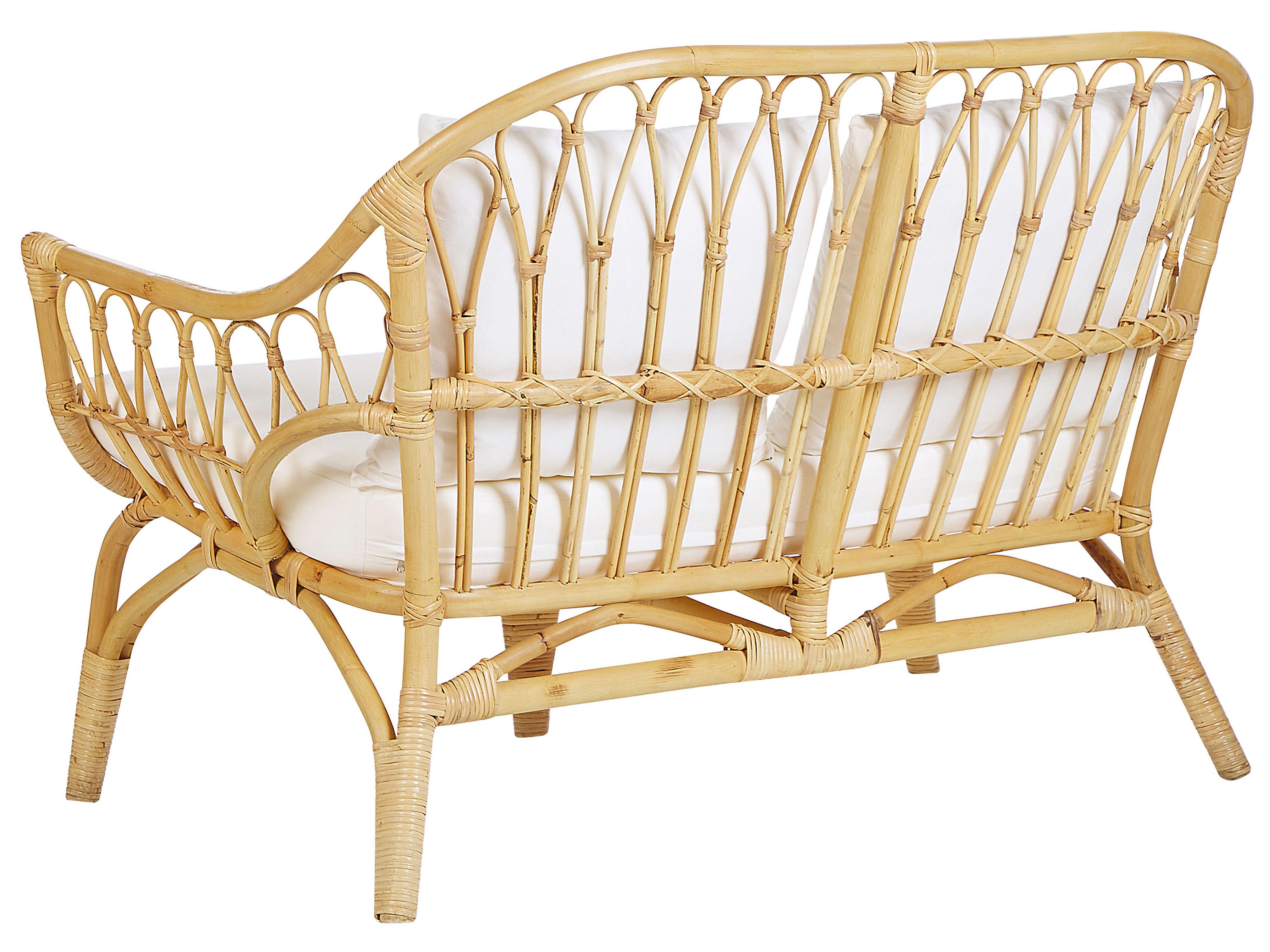 Loungeset met tafel 4-zits SIBARI Rotan Natuurlijk